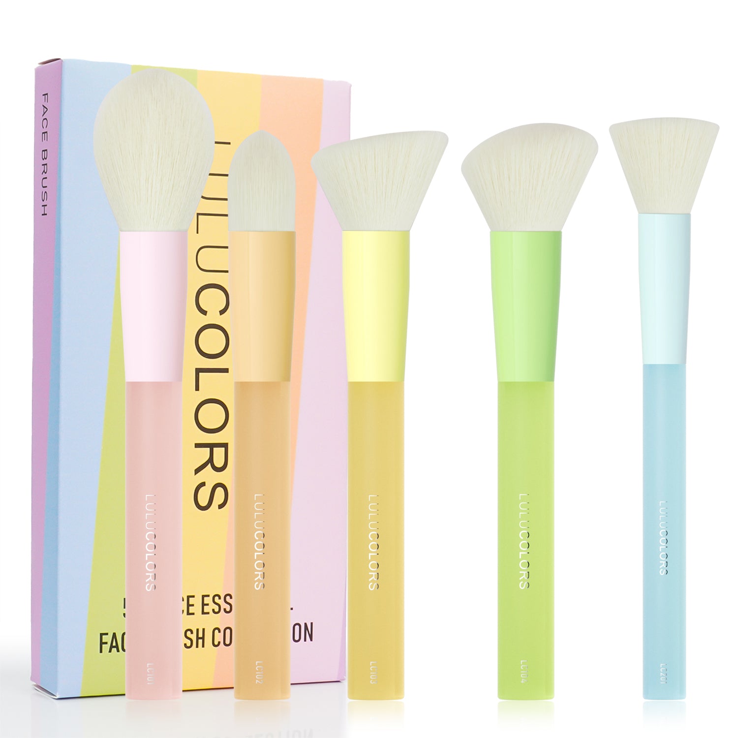 LULUCOLORS Multi Color Series Makeup Brush Set Secondary image