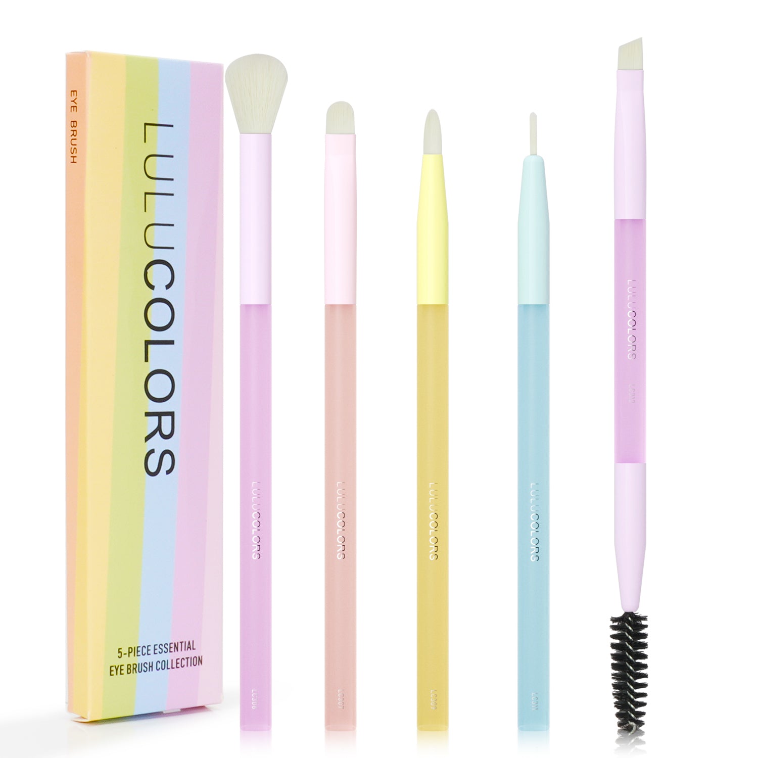 LULUCOLORS 5pc Multipop Eye Brush Set (multicolors) Main image