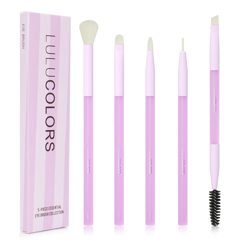 LULUCOLORS 5pc Multipop Eye Brush Set (purple)