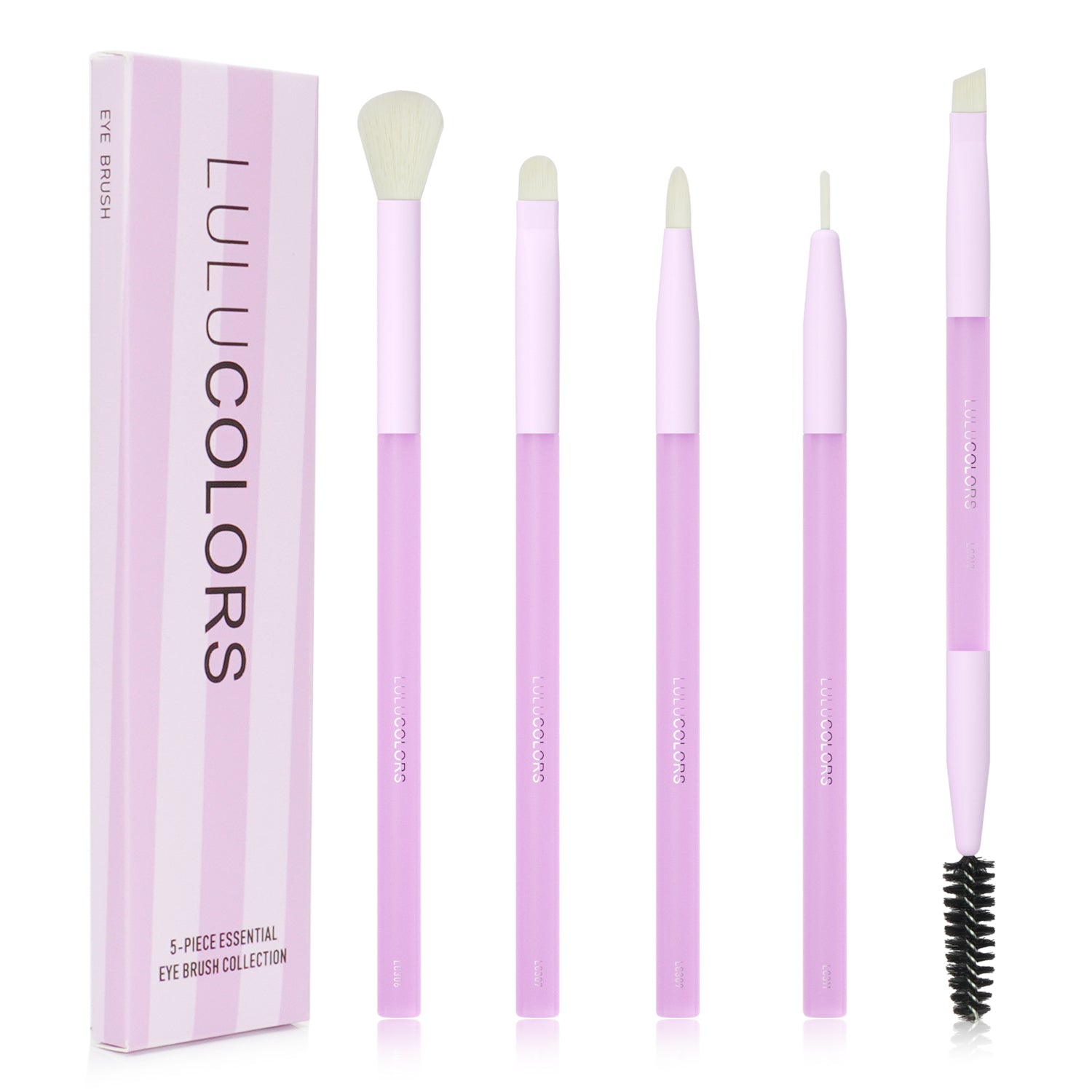 LULUCOLORS 5pc Multipop Eye Brush Set (purple)