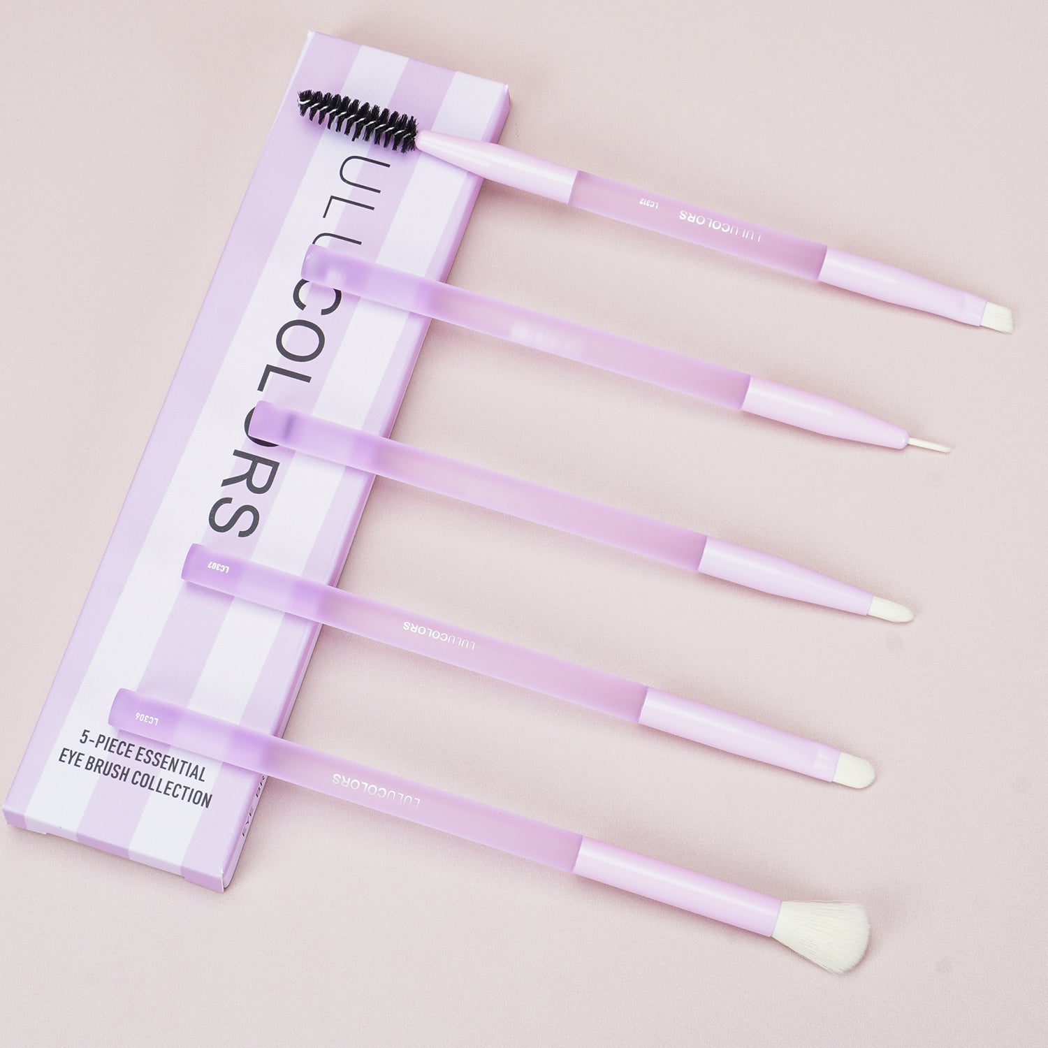 LULUCOLORS 5pc Multipop Eye Brush Set (purple) Secondary image