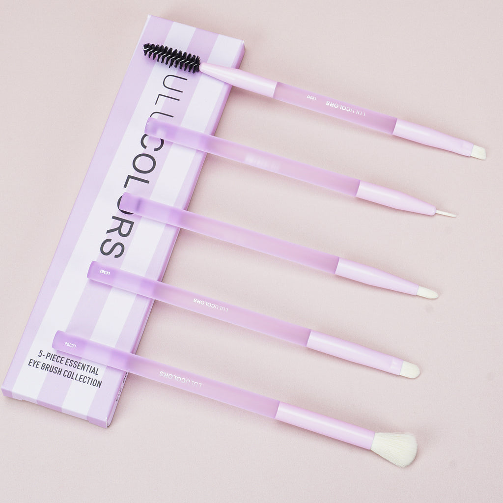 LULUCOLORS 5pc Multipop Eye Brush Set (purple)
