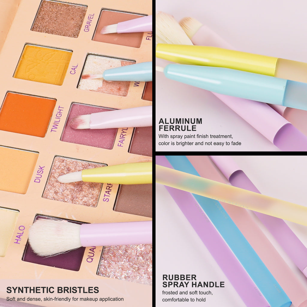 LULUCOLORS 5pc Multipop Eye Brush Set (multicolors)