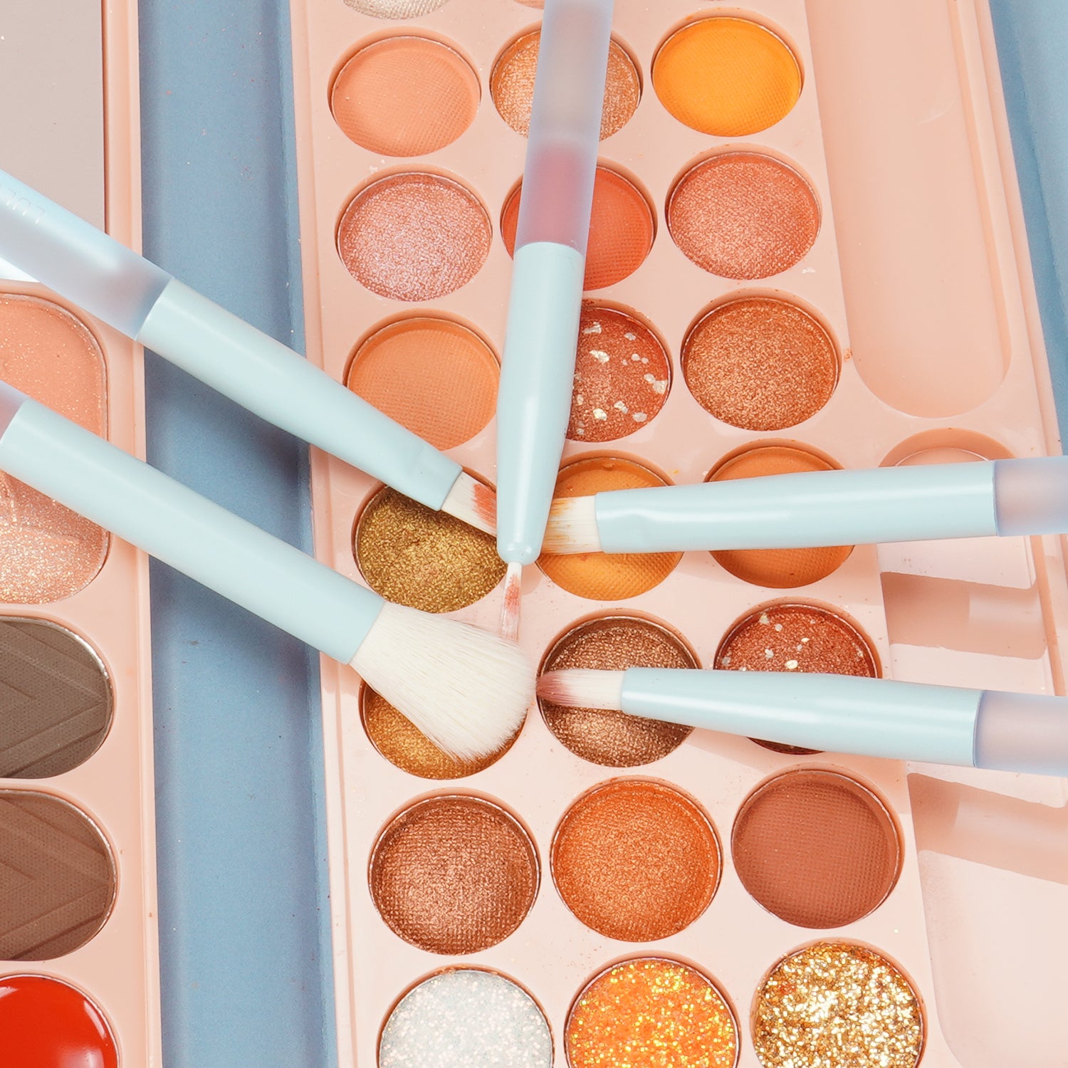 LULUCOLORS 5pc Multipop Eye Brush Set (blue)