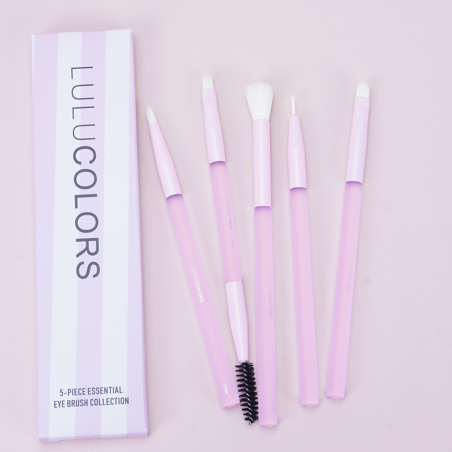 LULUCOLORS 5pc Multipop Eye Brush Set (purple)