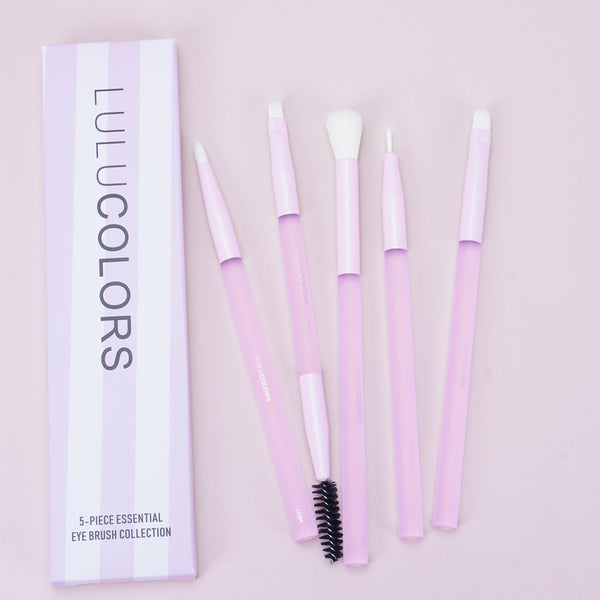 LULUCOLORS 5pc Multipop Eye Brush Set (purple)